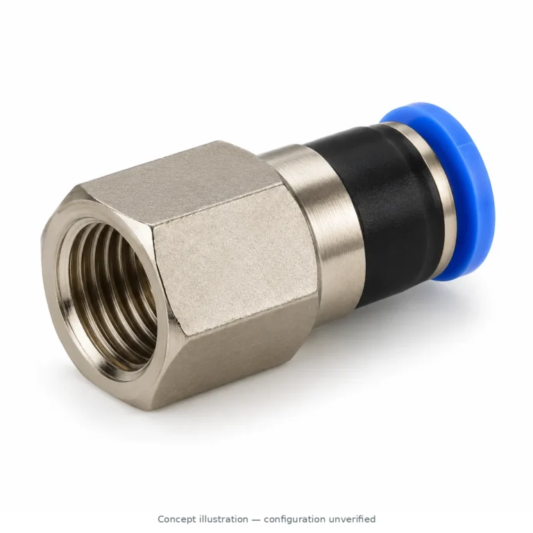 Illustration of female-thread straight fitting