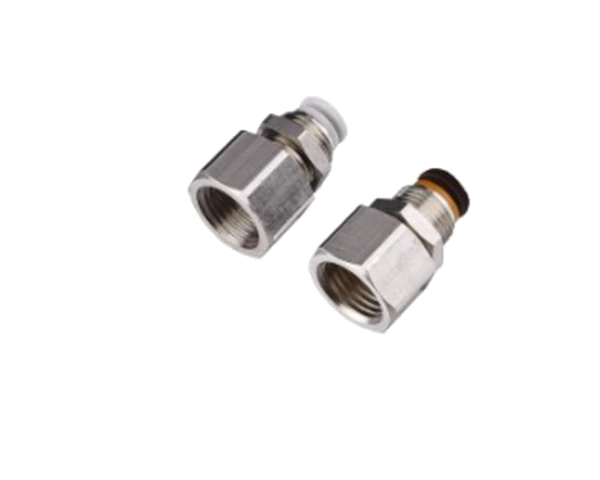 Female-thread bulkhead pneumatic fitting, catalogue family reference